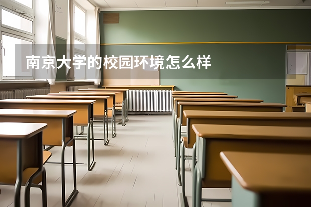南京大学的校园环境怎么样