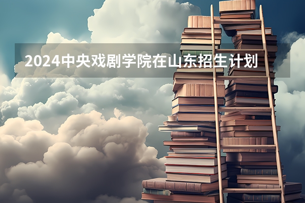 2024中央戏剧学院在山东招生计划表