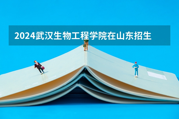 2024武汉生物工程学院在山东招生计划表