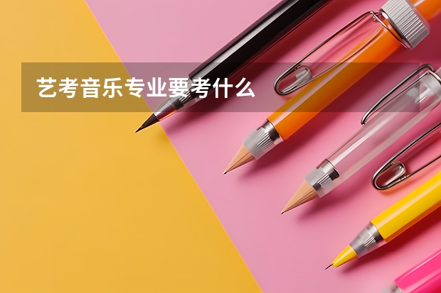 艺考音乐专业要考什么