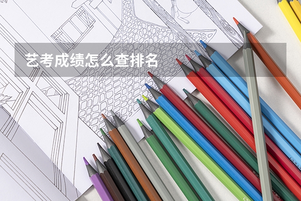 艺考成绩怎么查排名