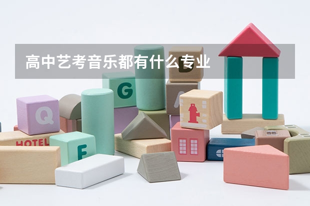高中艺考音乐都有什么专业
