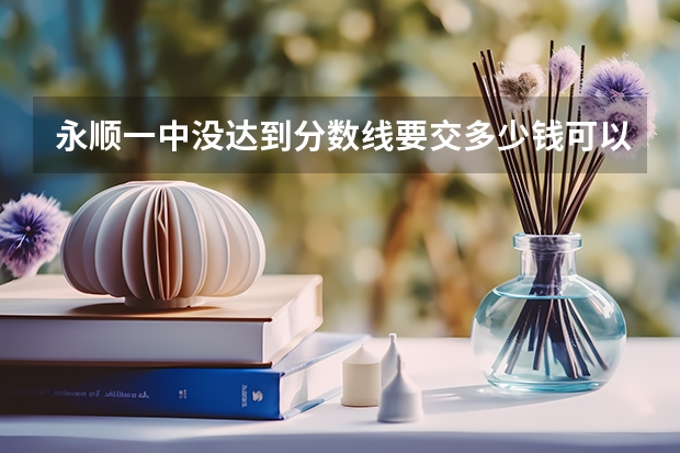 永顺一中没达到分数线要交多少钱可以进去？