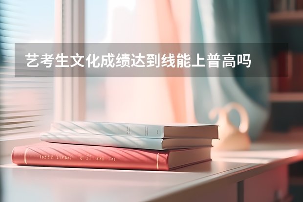 艺考生文化成绩达到线能上普高吗