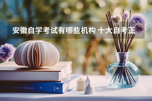 安徽自学考试有哪些机构 十大自考正规机构排名