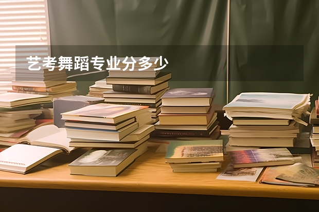 艺考舞蹈专业分多少