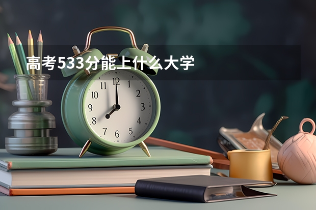 高考533分能上什么大学