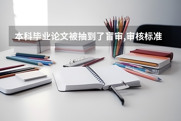本科毕业论文被抽到了盲审,审核标准是什么?